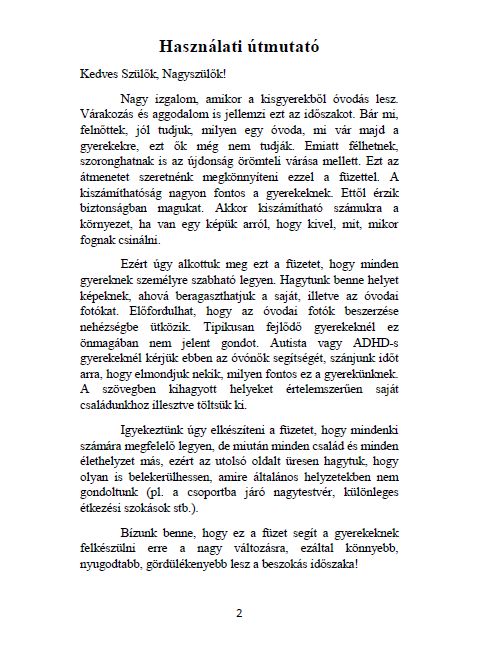 Óvodás leszek - NYOMTATOTT