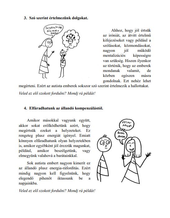 Kapaszkodó Önismeretet támogató füzet autista fiatalok számára